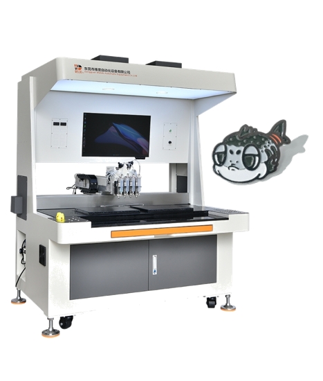 Digital Multi-Color Enamel Emoji Pin Filling Machine - High-Precision Automation Equipment